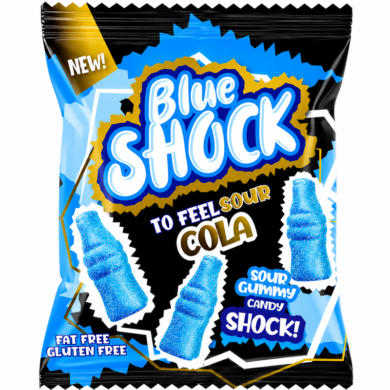 Blue Shock Sour Cola 12 x 80g