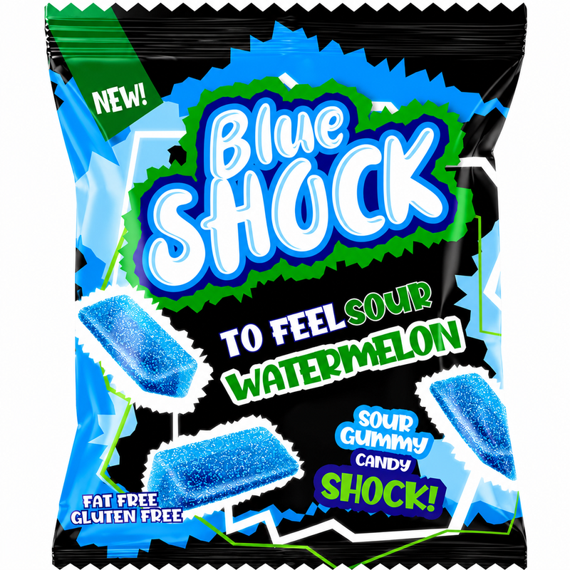 Blue Shock Sour Watermelon 12 x 80g