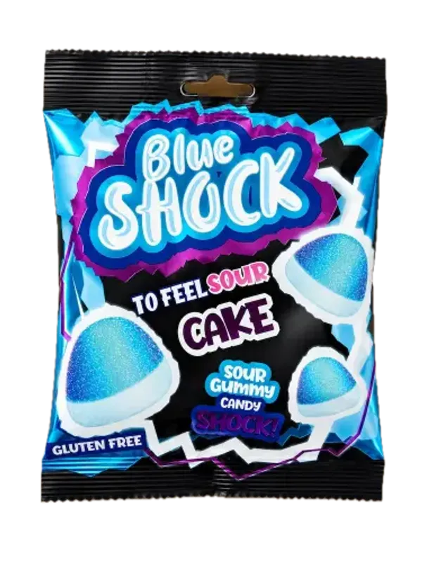 Blue Shock Sour Cake 12 x 80g