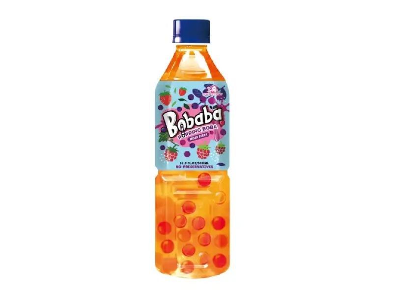 Bobaba Bubble Tea Drink - Mix Berry 24 x 500ml