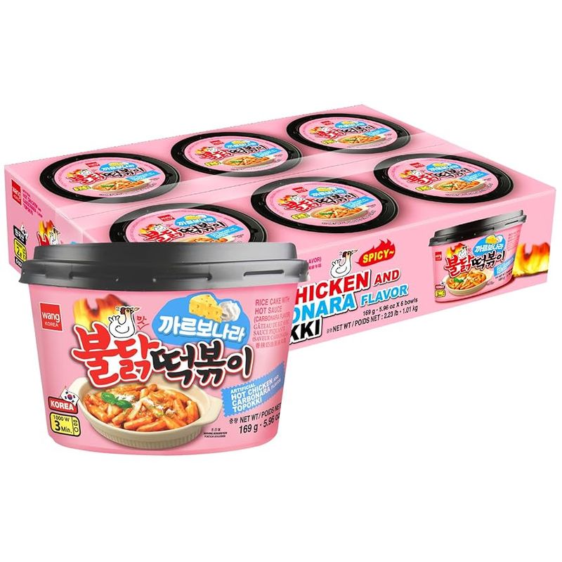 Wang Buldak Carbonara Tteokbokk 6 x 169g