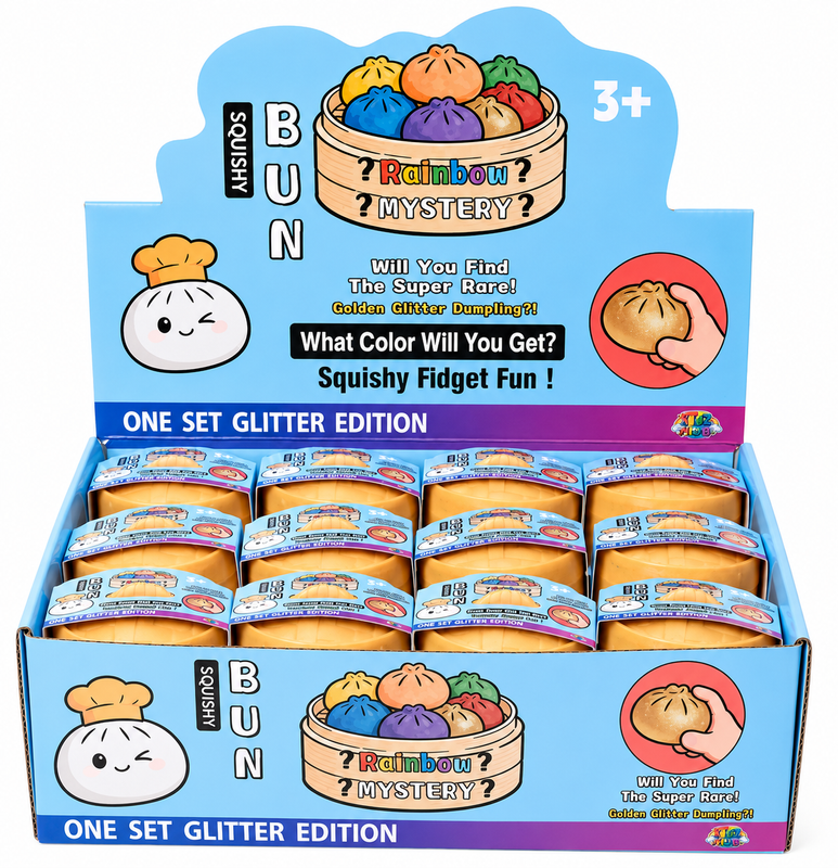 Squishy Dumplings Glitter Stor x 12st