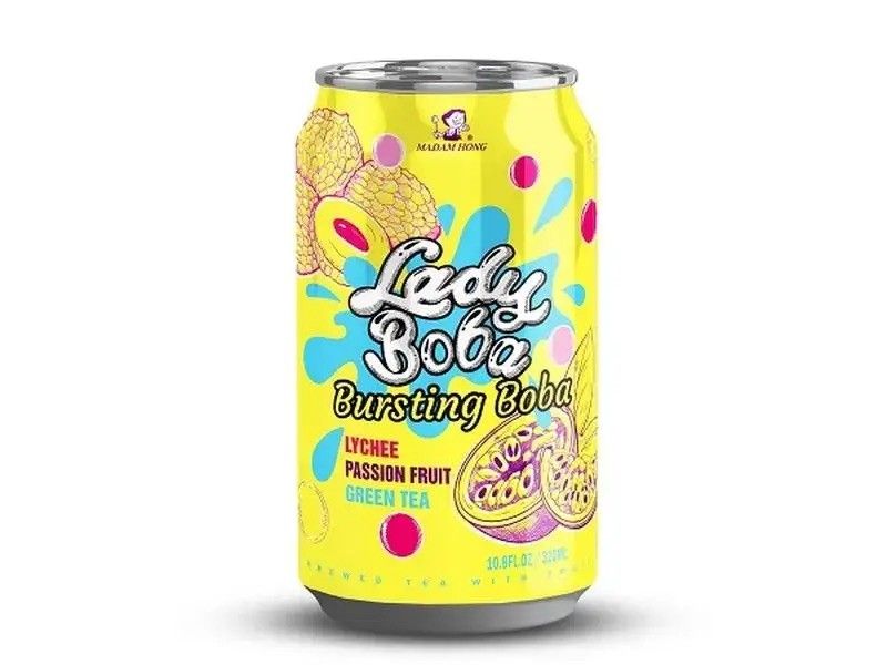 Lady Boba - Lychee, Passion fruit Green Tea 24 x 320ml