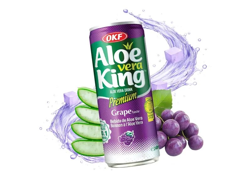 OKF Aloe Vera King Grape Drink 30 x 240ml