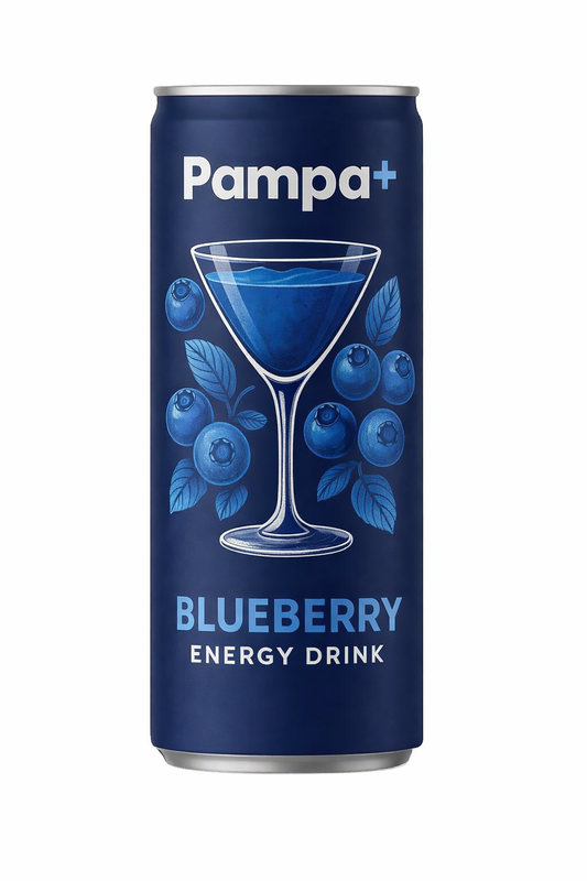 Pampa Blueberry Energy Drink 24 x 25cl