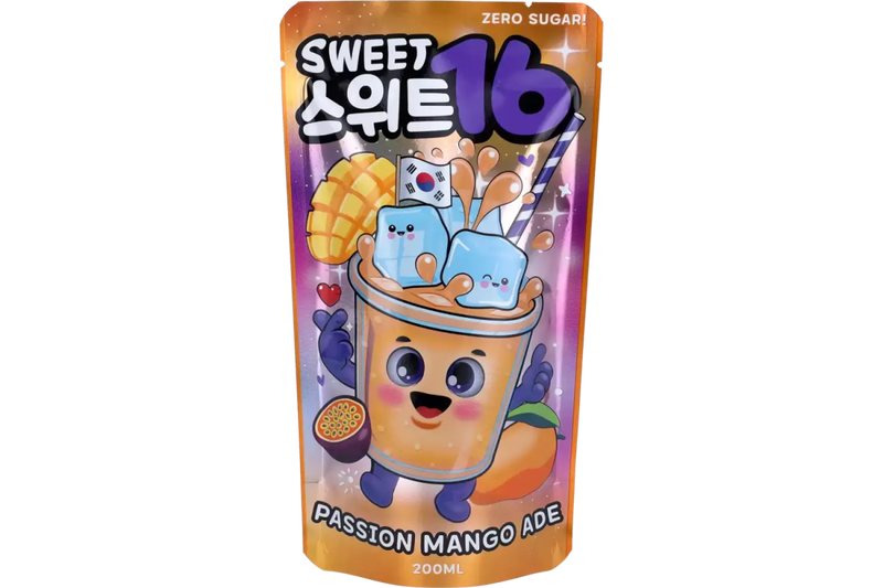 Sweet 16 - Passion Mango Zero Sugar 10 x 200ml