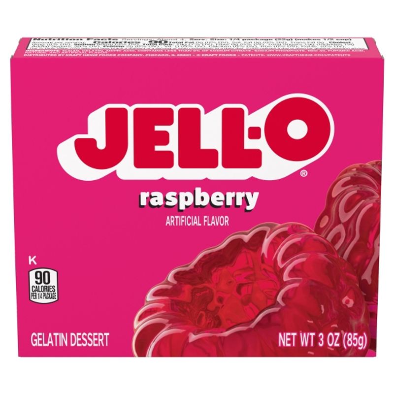Jell-o Gelatin Raspberry 24 x 85g