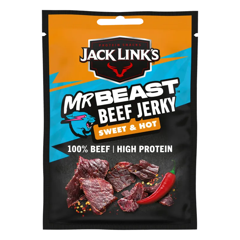Jack Links MrBeast Sweet & Hot Beef Jerkey 12x60g