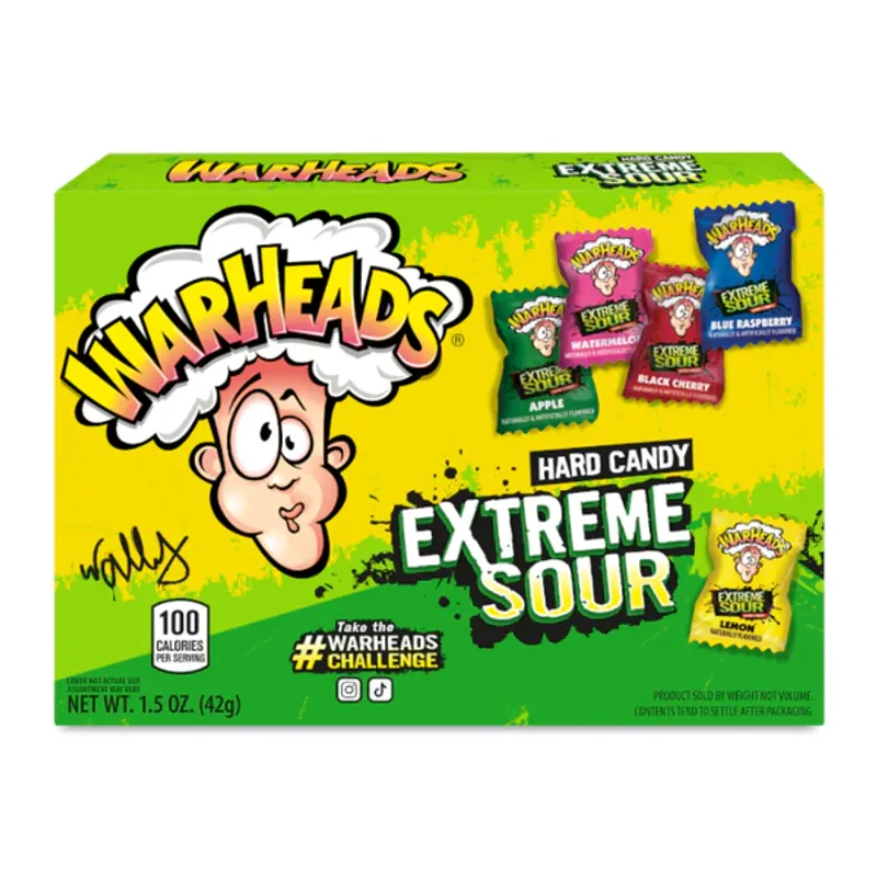 Warheads Extreme Sour Hard Candy (Theaterbox) 10x42g