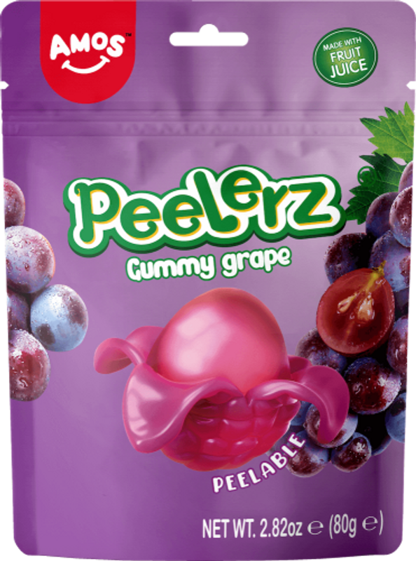 Amos Peelerz Gummy - Grape  24 x 80g