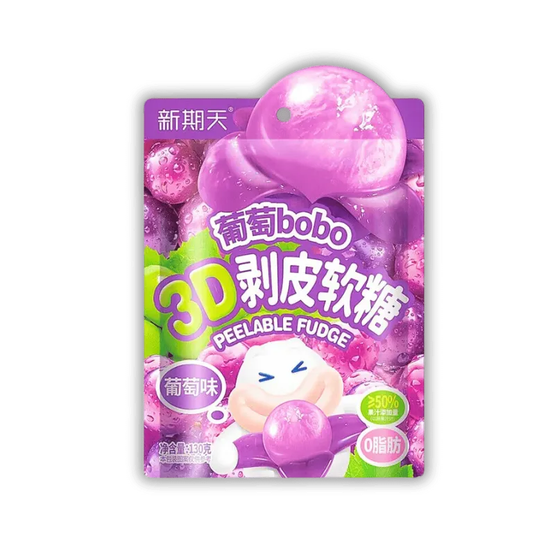 Bobo Peeling 3D Fudge - Grape 20 x 75g