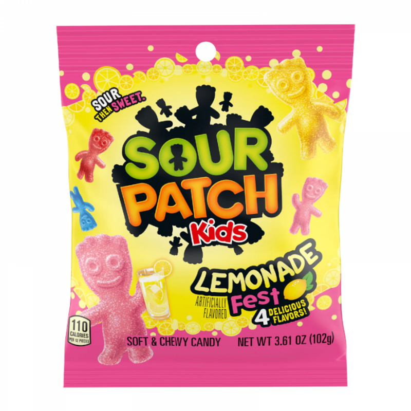 Sour Patch - Lemonade Peg Bag 12 x 102g