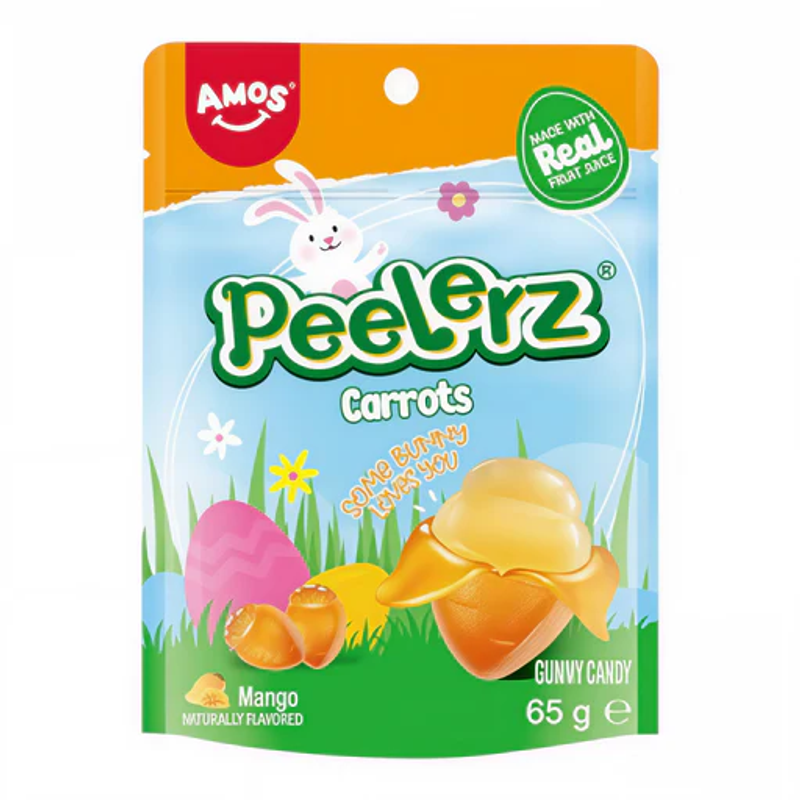 Amos Peelerz Gummy Carrots Easter 24 x 65g