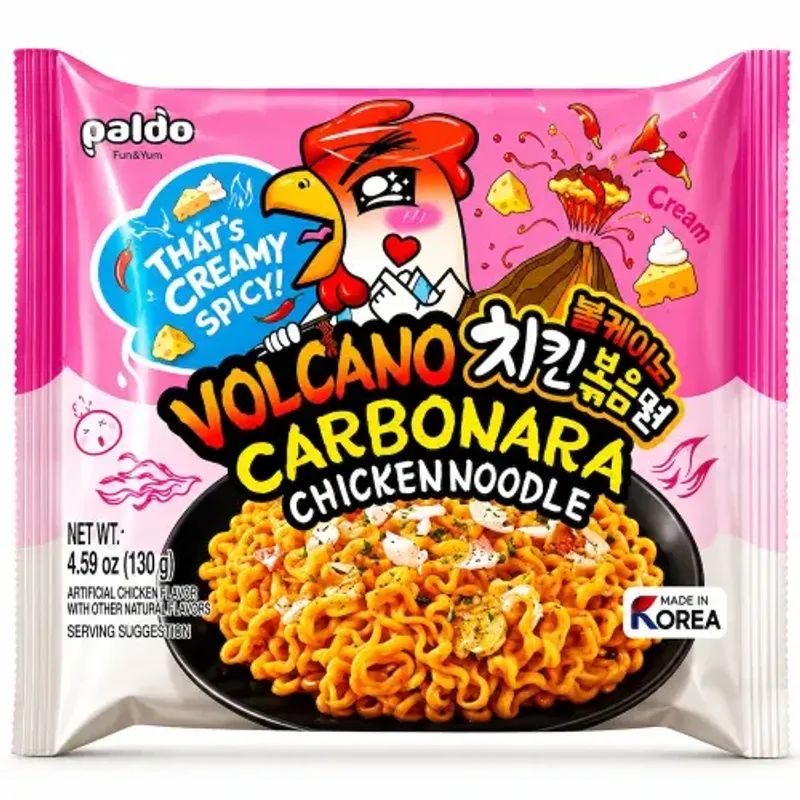 Paldo Volcano Chicken Carbonara Noodle 8x4x130g