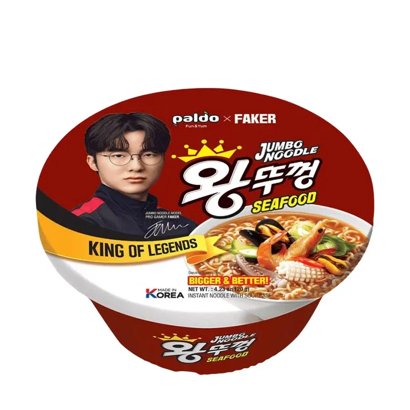 Paldo Jumbo Seafood Noodle Cup 18 x 120g