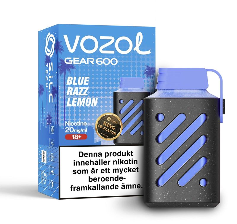 Vozol Gear600 - Blue Razz Lemon - 20mg/ml 10pack