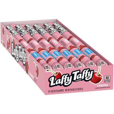 Laffy Taffy Cherry Rope Chewy Candy 24x23g