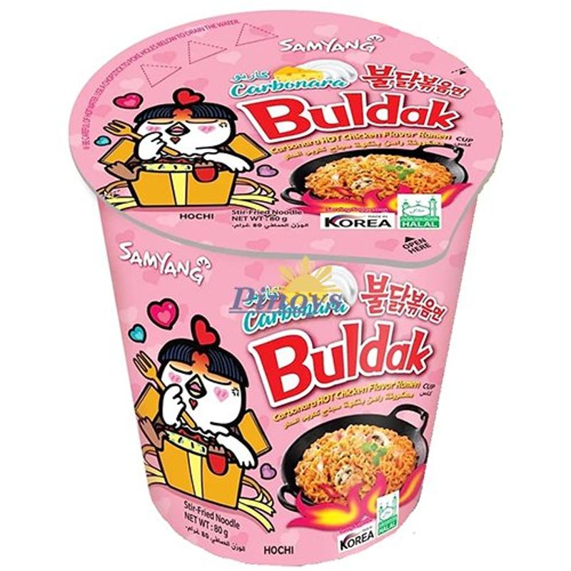 Samyang Buldak Carbonara Hot Chicken Flavor Ramen Cup 6 x 80g