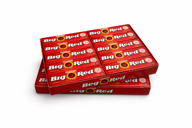 WRIGLEY'S BIG RED CINNAMON GUM 30 x 12g (10 Stick)