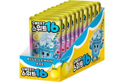 Sweet 16 - Blue Lemon Ade Zero Sugar 10 x 200ml