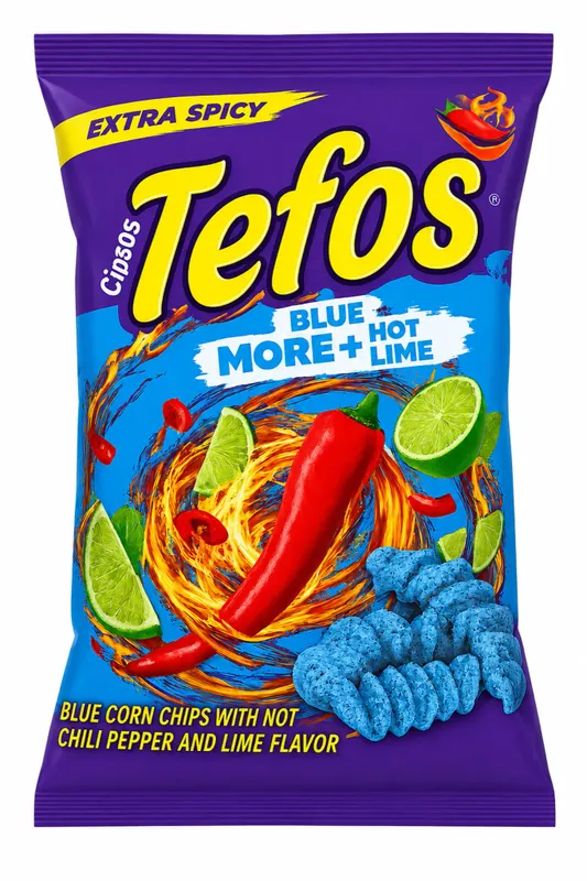 Tefos Chips Blue 20 x 65g