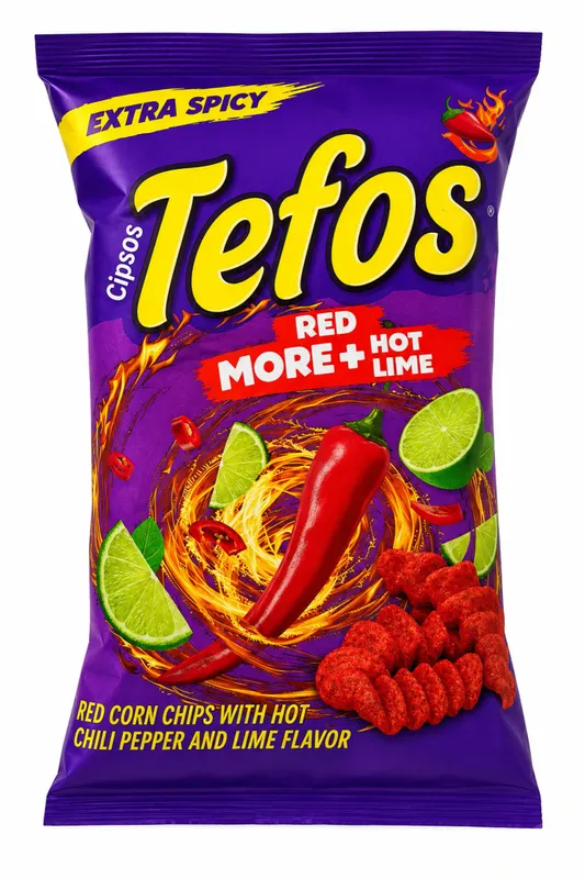 Tefos Chips Red 20 x 65g