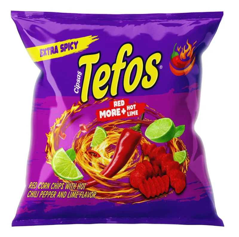 Tefos Chips Red 36 x 25g