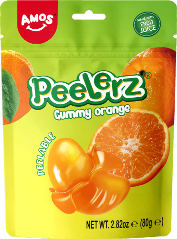 Amos Peelerz Gummy - Orange  24 x 80g