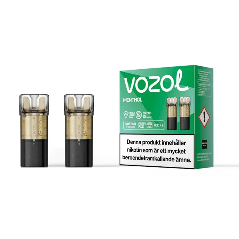 Vozol pod - Menthol 2pack - 10mg/ml - 1dfp