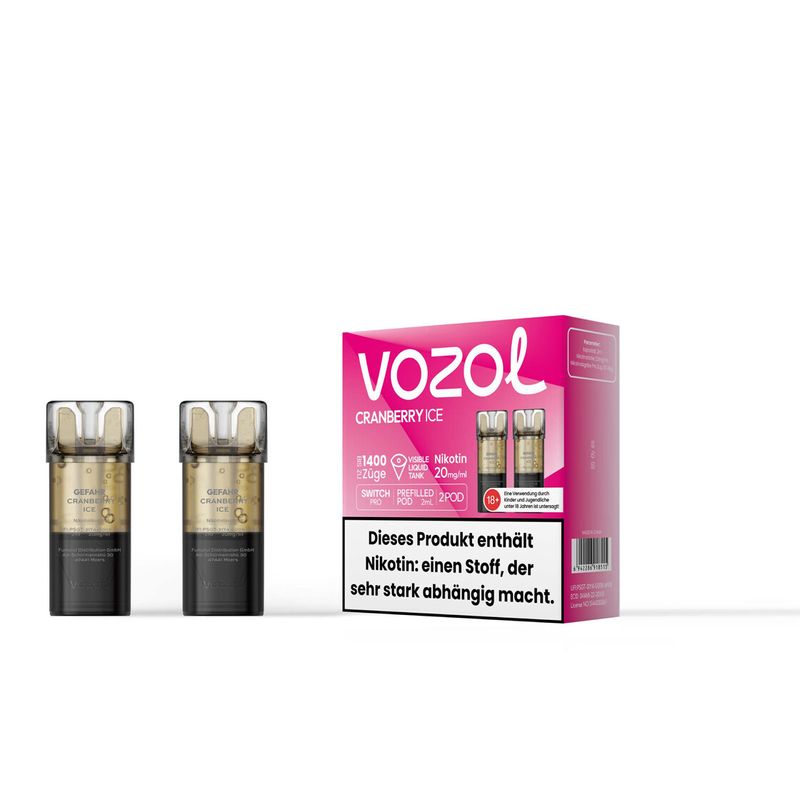 Vozol Pod - Cranberry Soda 2pack - 10mg/ml - 1dfp