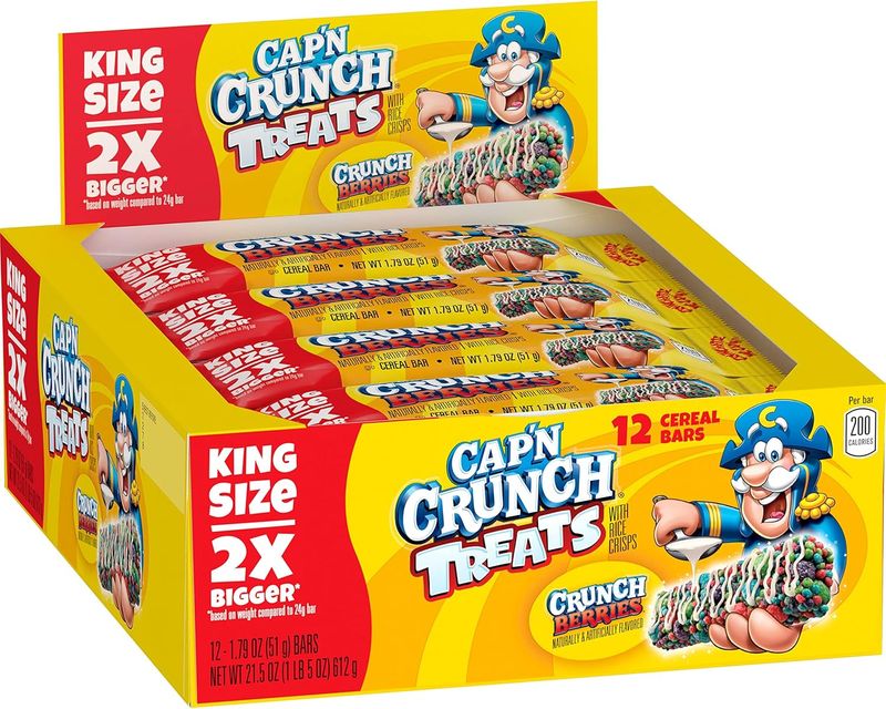 Cap'n Crunch Berries King Size Treat Bar 12 x 51g