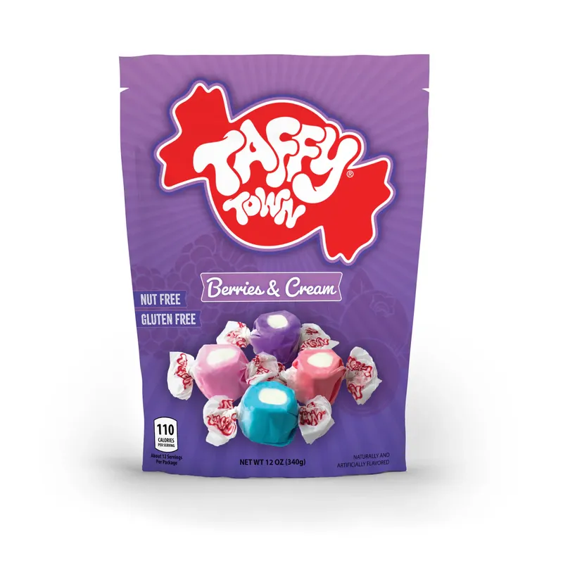 Taffy Town Berries & Creme Bags 12 x 99g