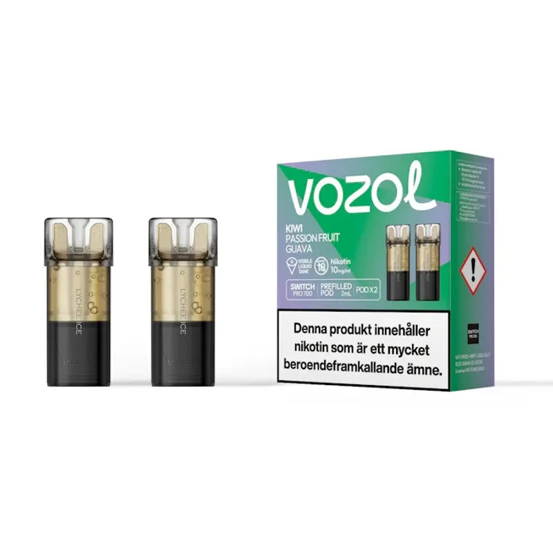 Vozol Pod - Kiwi Passion Fruit  2pack - 10mg/ml - 1dfp