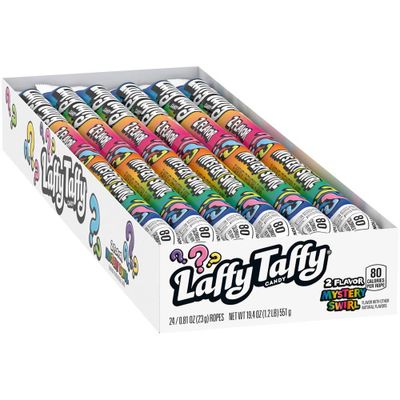 Laffy Taffy Mystery Swirl Rope Chewy Candy 24x23g