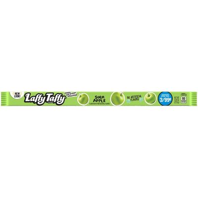 Laffy Taffy Sour Apple Rope Chewy Candy 24x23g