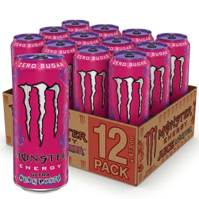 Limited Edition 12 x Monster Ultra Punk Punch 473 ml