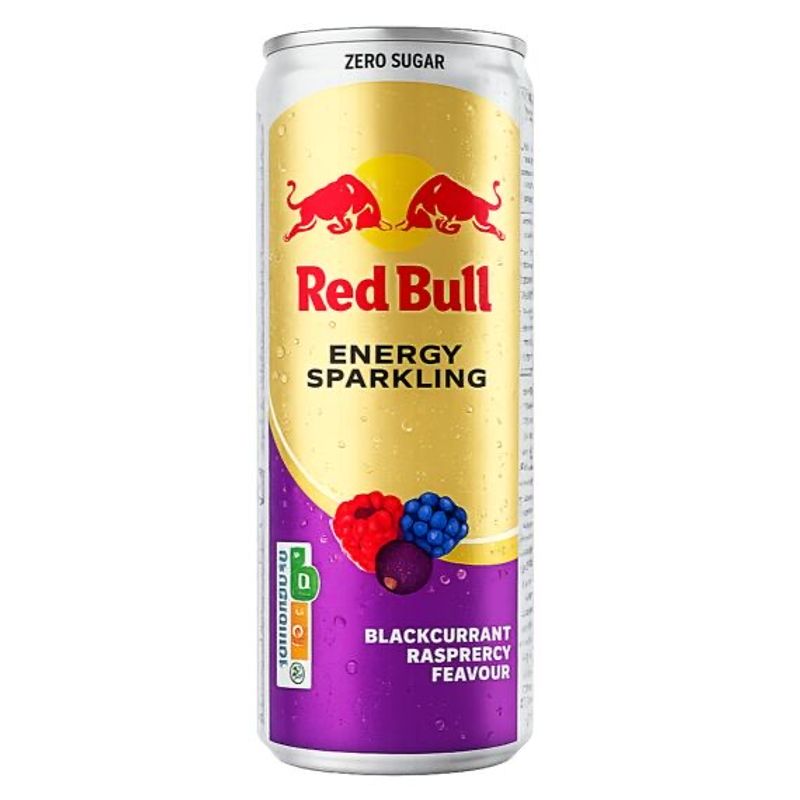Limited Edition 12 x Red Bull Sparkling Blackcurrant Raspberry Zero Sugar 250 ml