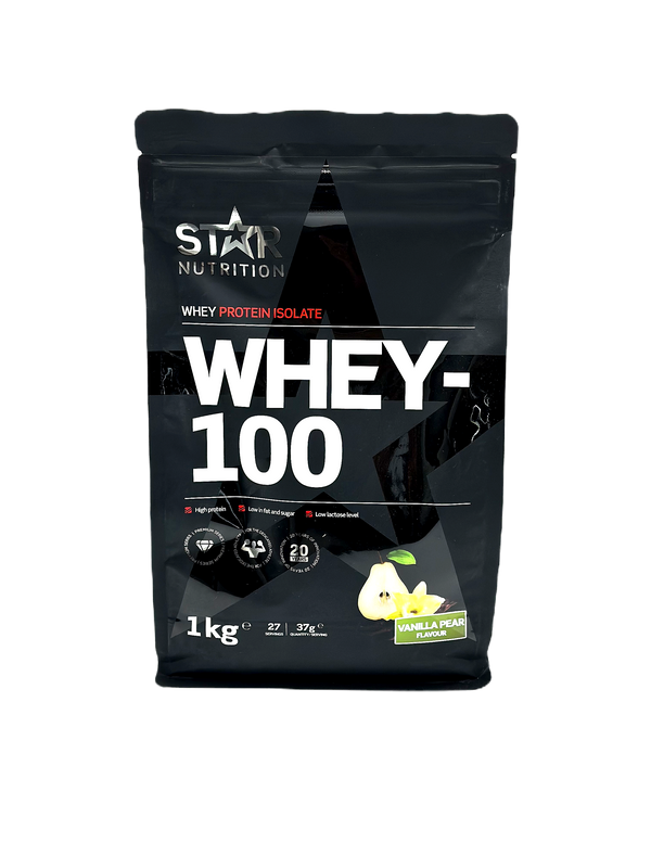 Whey-100 Vassleprotein Vanilj Päron, 1 kg