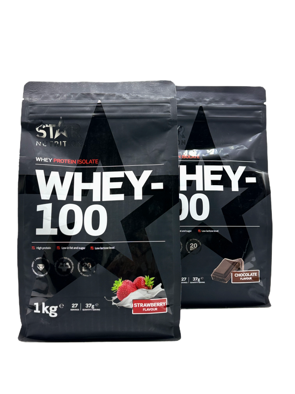 Paket 2 x Whey-100 Vassleprotein 1 kg