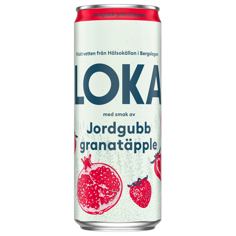 LOKA Jordgubb Granatäpple 33 cl