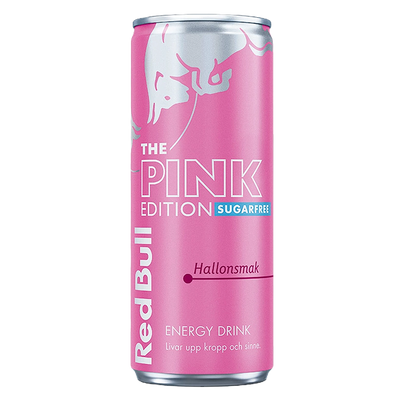 24 x RED BULL Pink Edition Hallon Sockerfri 250 ml