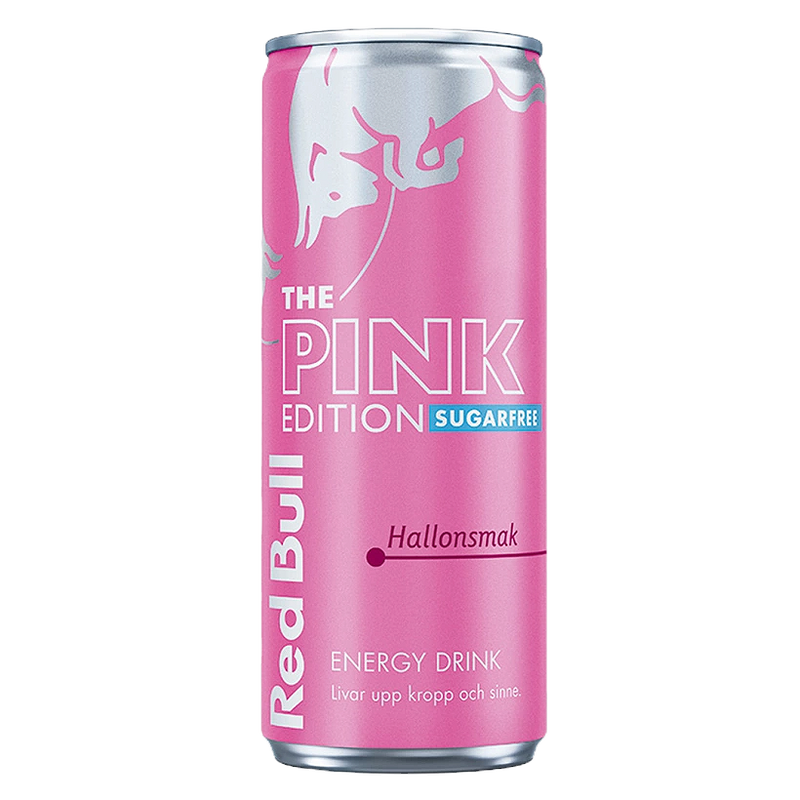 24 x RED BULL Pink Edition Hallon Sockerfri 250 ml