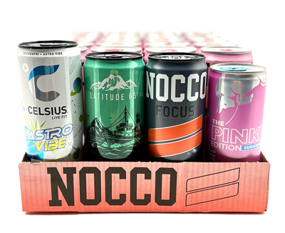 Supermixflak Nocco, Celsius, Red Bull & Latitude 65