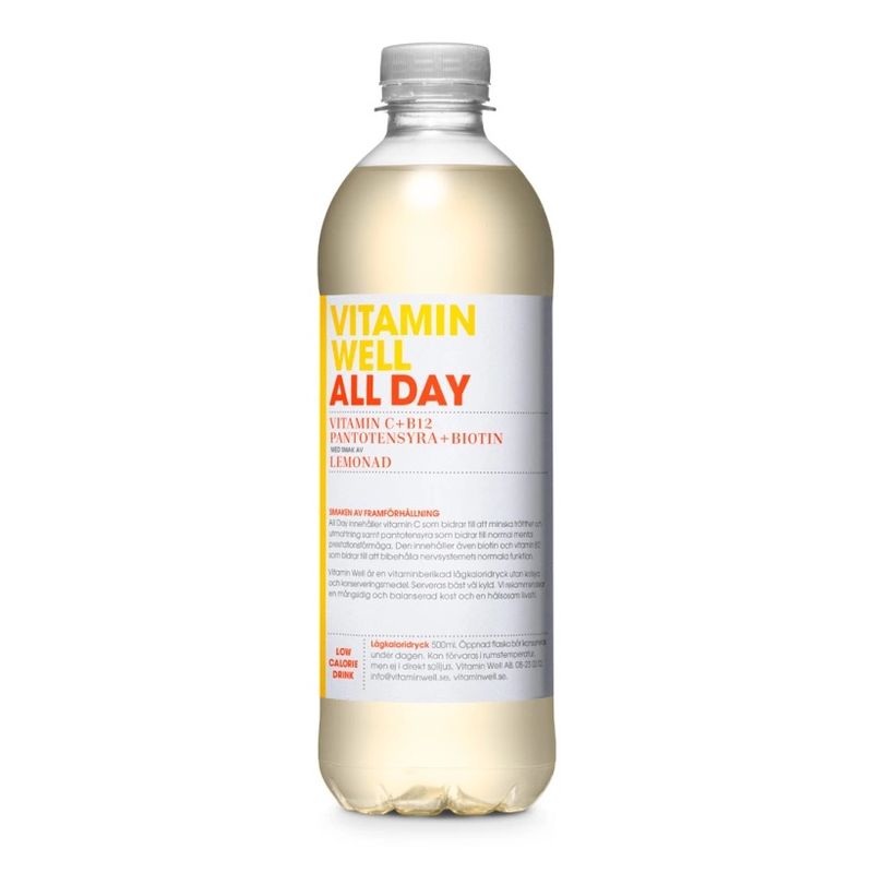 12 x Vitamin Well All Day 500 ml