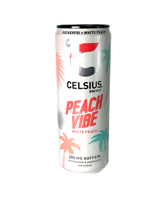 24 x CELSIUS Peach Vibe 355 ml