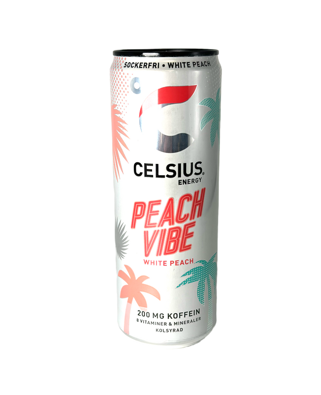 24 x CELSIUS Peach Vibe 355 ml