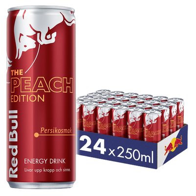 24 x Red Bull The Peach Edition Persikosmak 250 ml