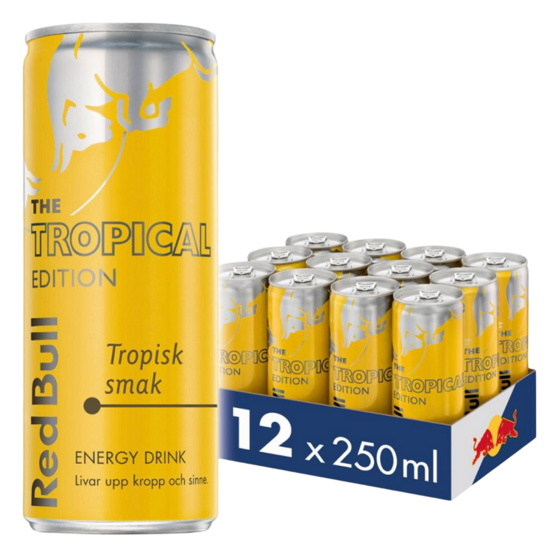 12 x Red Bull Tropical Edition 250 ml