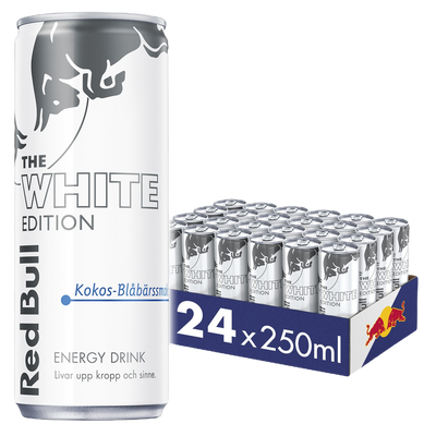 24 x Red Bull White Edition Kokos Blåbär 250 ml