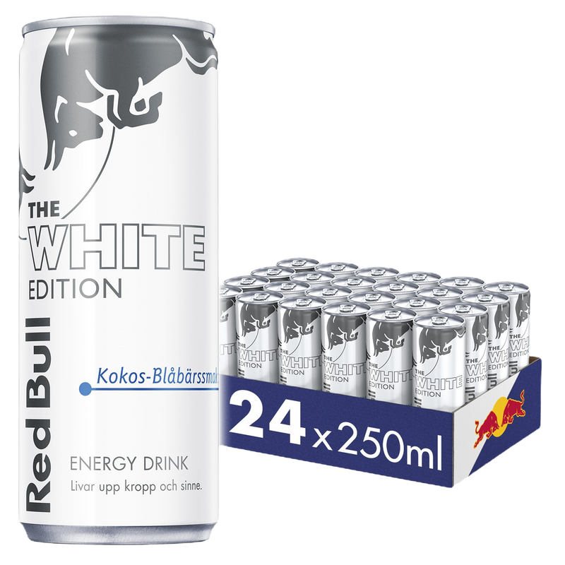 24 x Red Bull White Edition Kokos Blåbär 250 ml